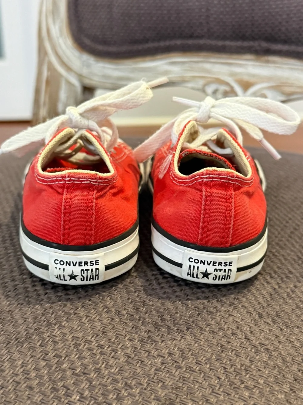 Converse Kids Low Top Sneakers in Red